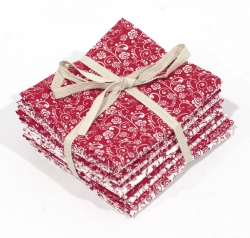 Red and White Fat Quarters #46